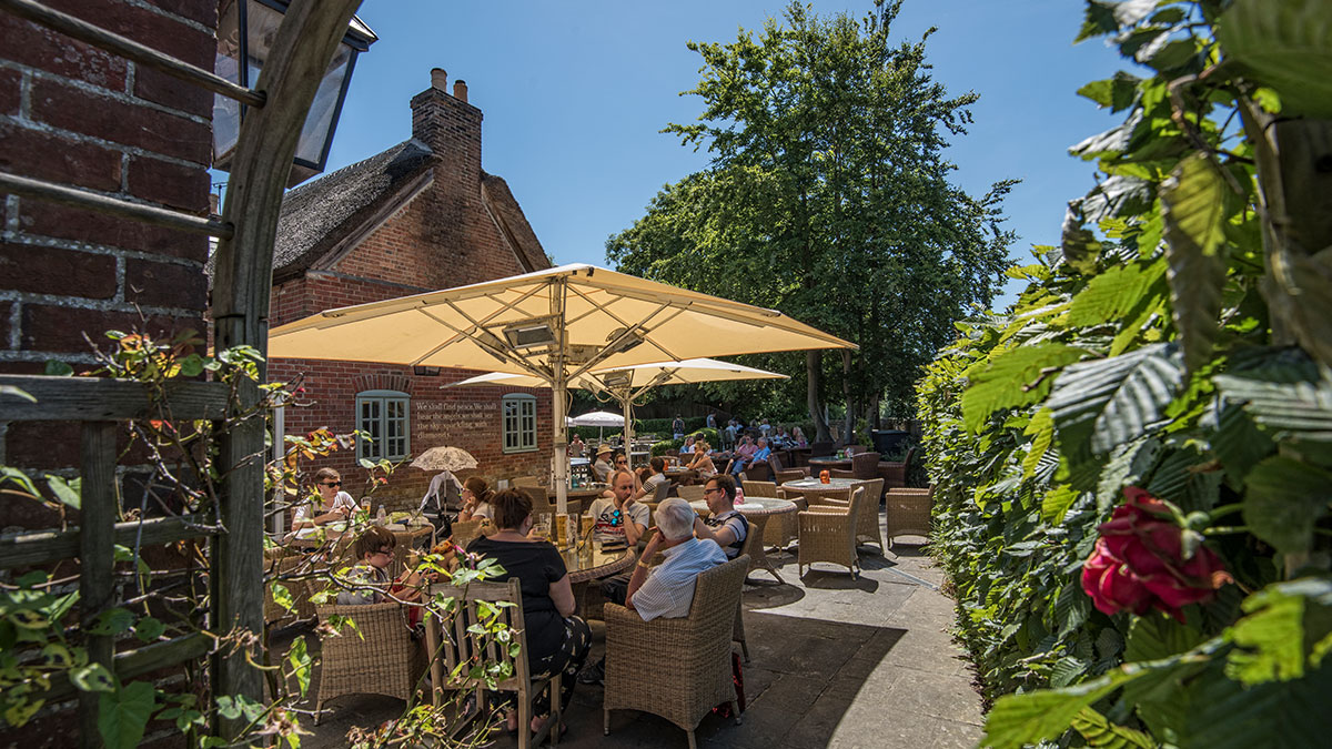 The Angel Inn pub garden